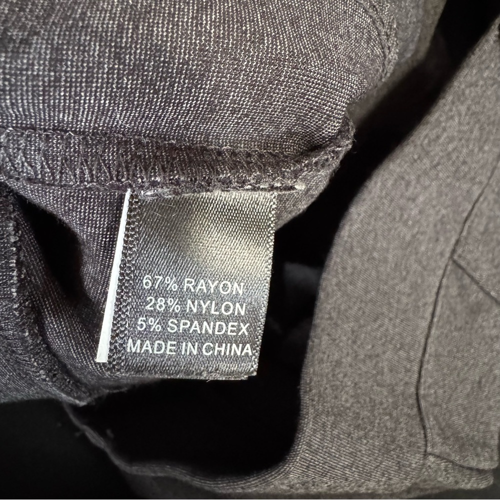 Betabrand Charcoal Grey Straight Leg Pants - Picture 5 of 8